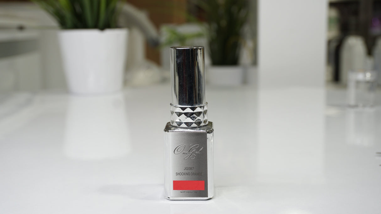JG087 Shocking Orange - One Gel (2 VERSION COLORS) - Jessica Nail & Beauty Supply - Canada Nail Beauty Supply - ONEGEL GEL POLISH