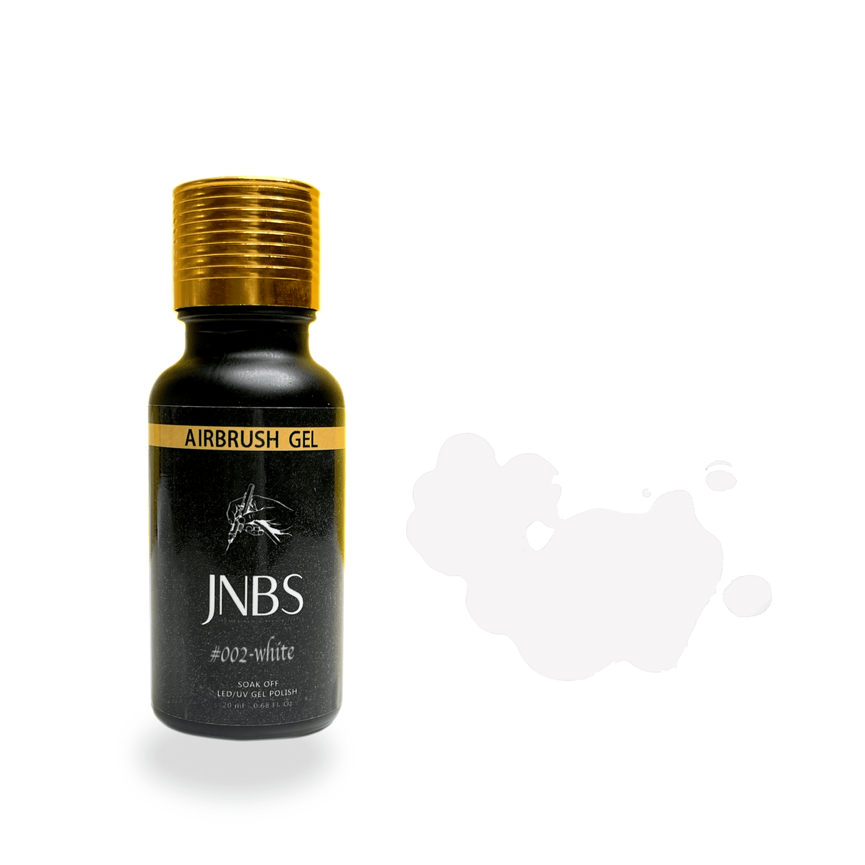 JNBS Airbrush Gel Color Solid 20ml 002 White