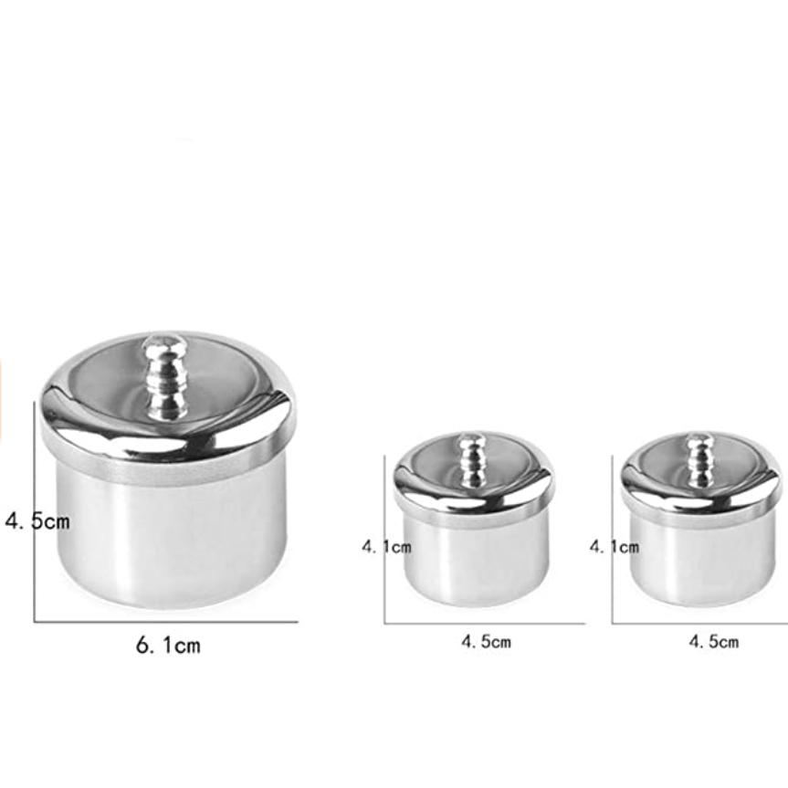 Ikonna Stainless Steel Empty Liquid Container With Lids (Set of 3pcs)