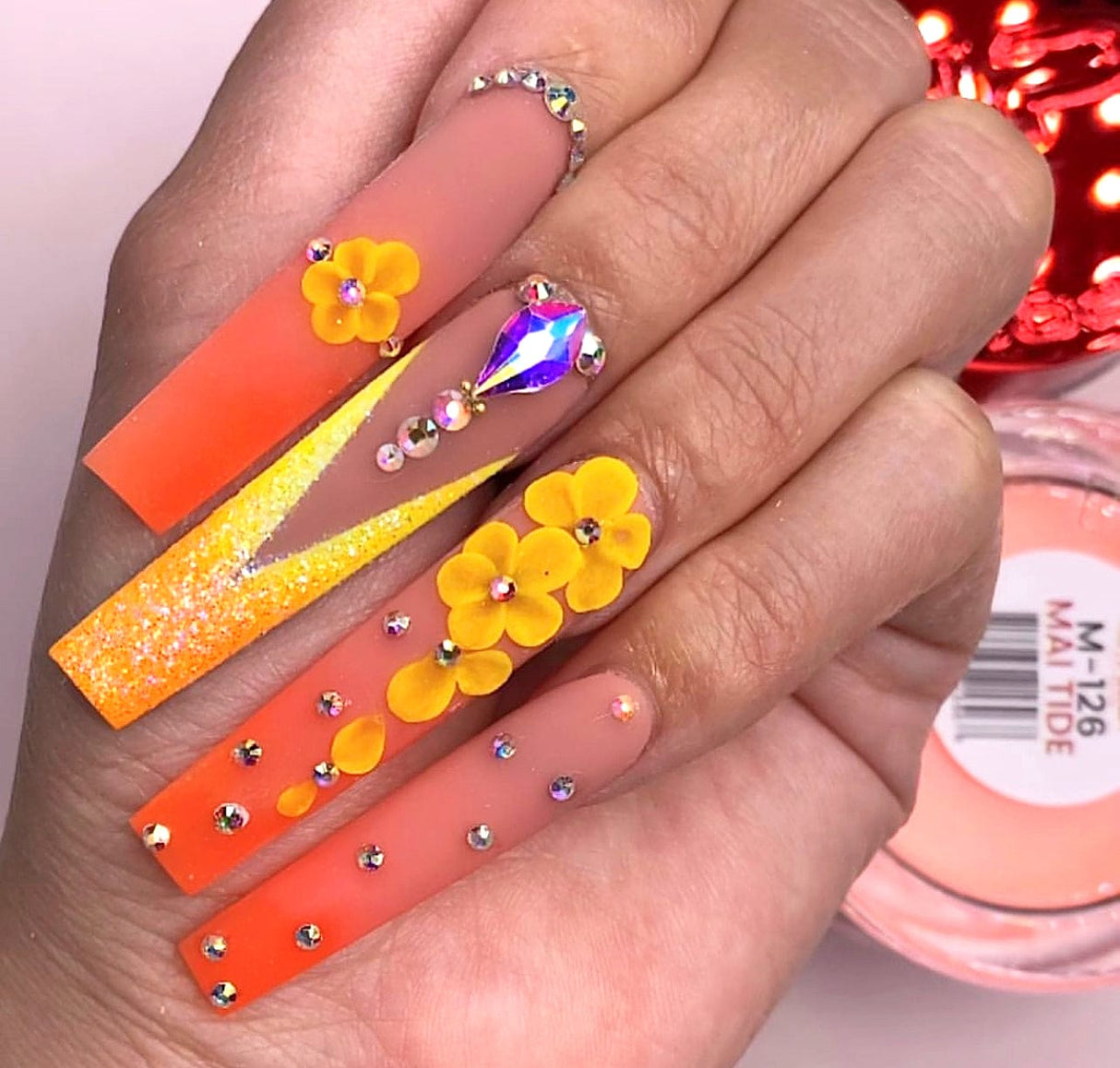 NOTPOLISH Powder M123 Hibiscus Sunrise