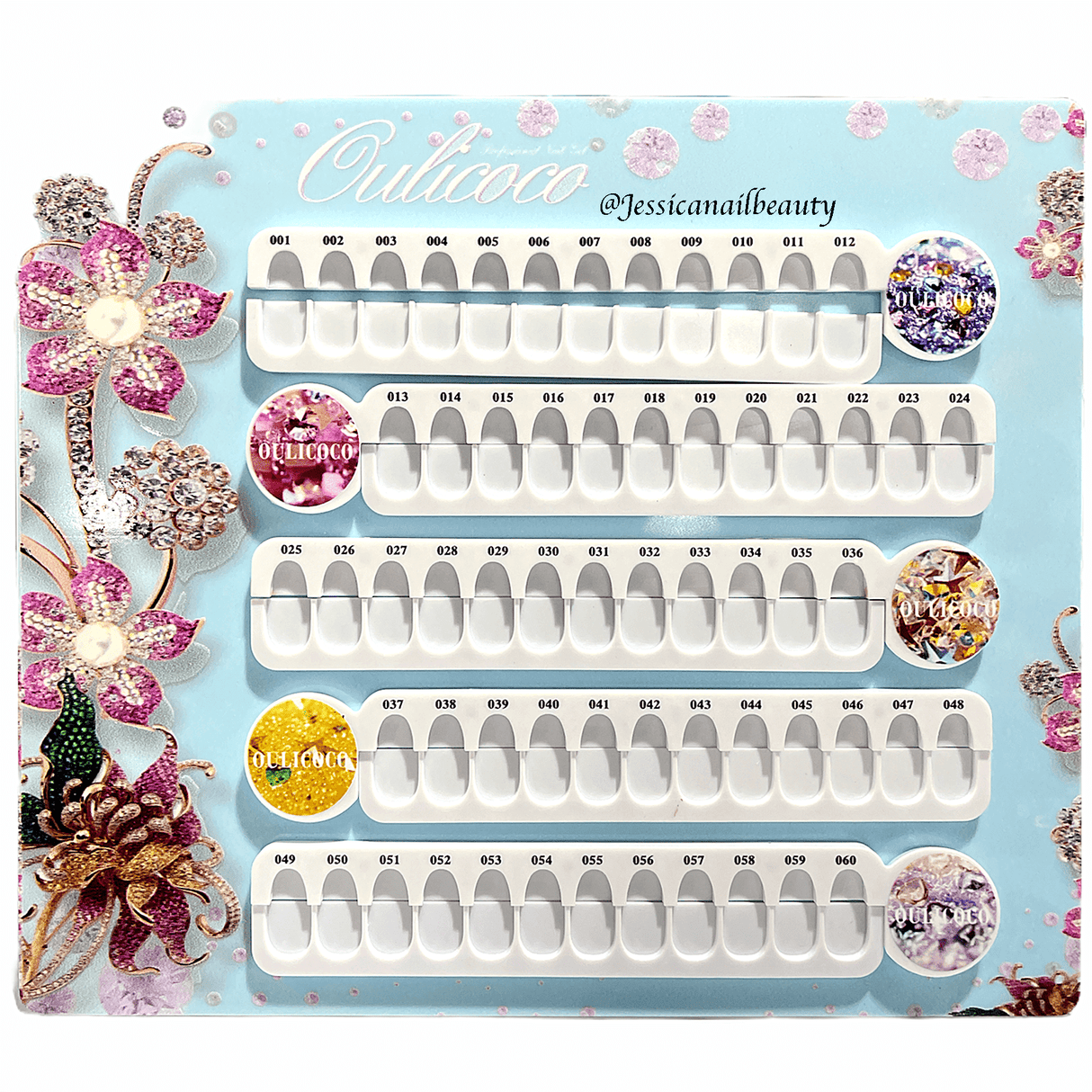 JNBS Culicoco Nail Art Display Board Palette 60 room