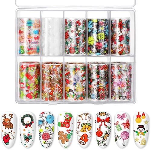JNBS Nail Foil Box of 10 Sheets Christmas 01