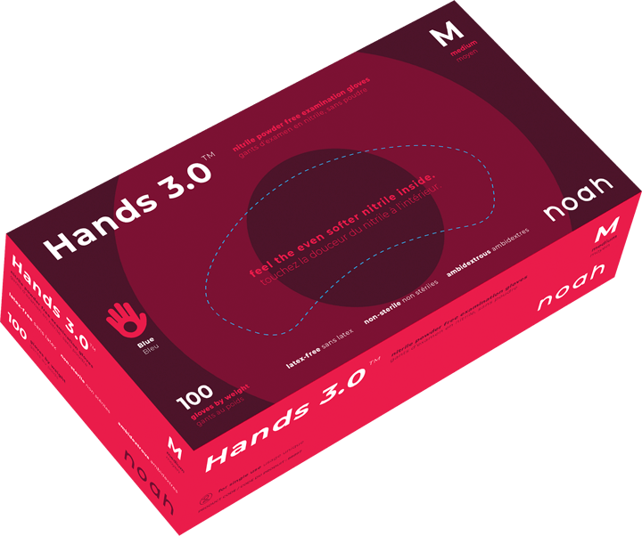 Noah Gloves Blue Nitrile Gloves (3 sizes)