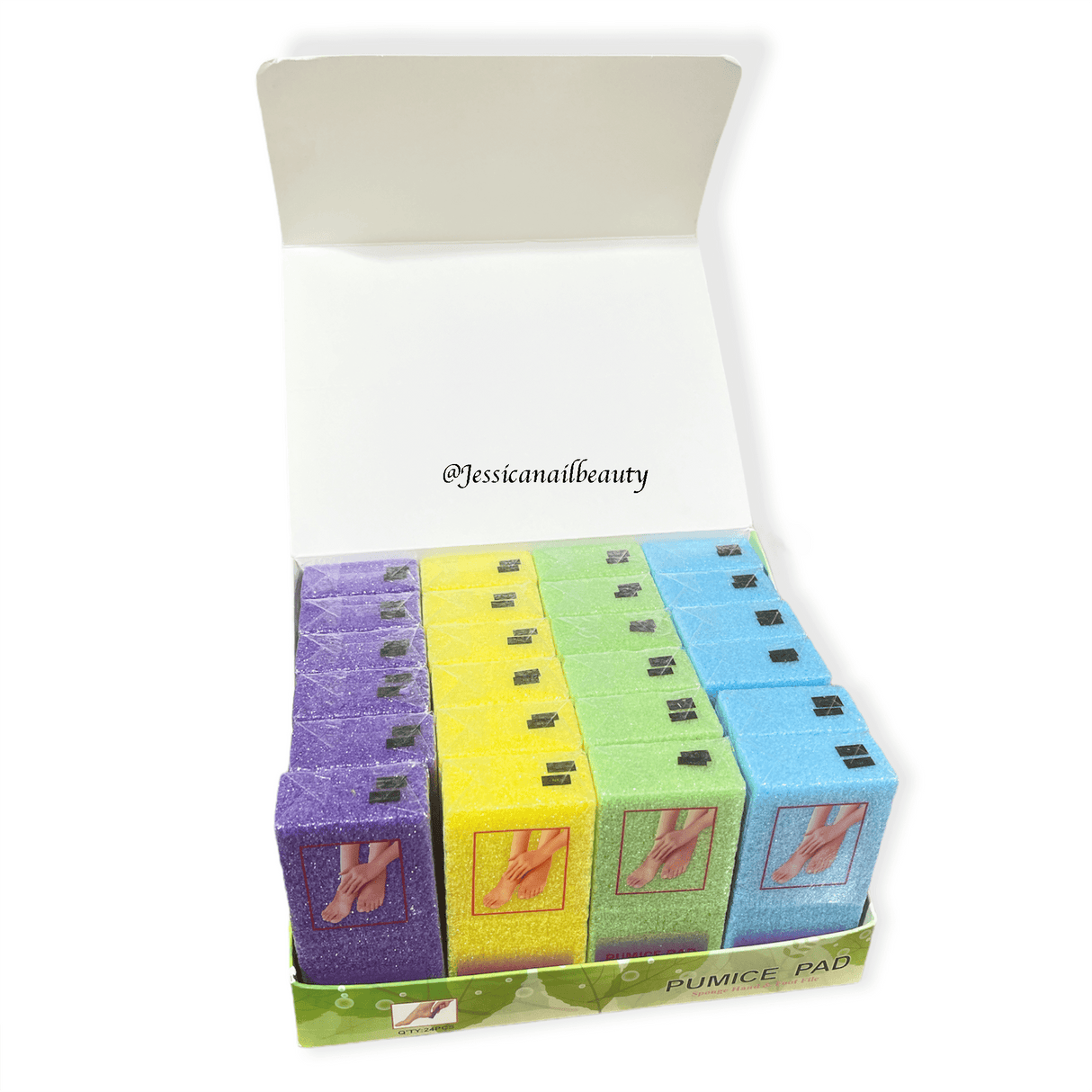 JNBS Foot File Pumice Pad Assorted Color