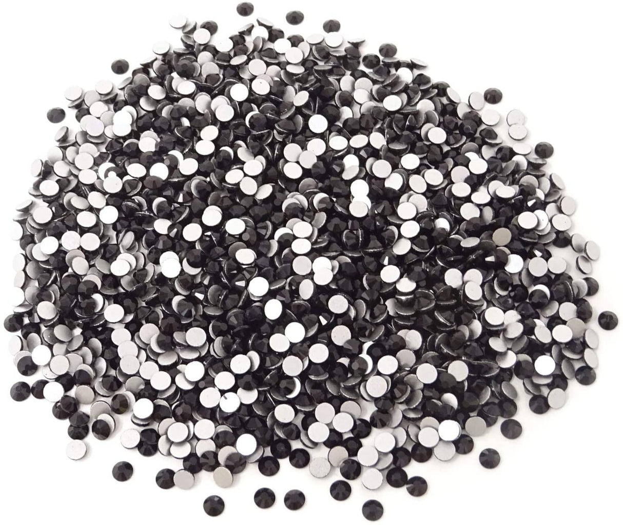 JNBS Round Flatback Rhinestone Black