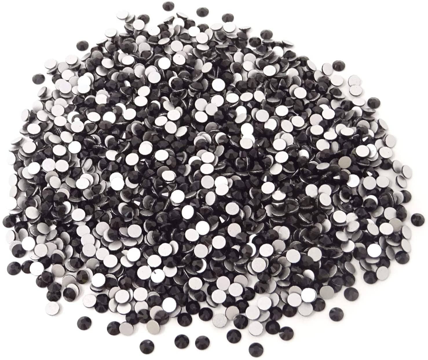 JNBS Round Flatback Rhinestone Black