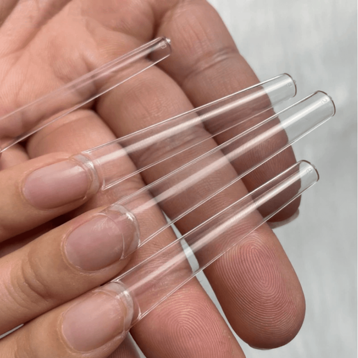 Oulà Nail Enhancement Tips Coffin 4XL NO C CURVE (Box of 420 tips)