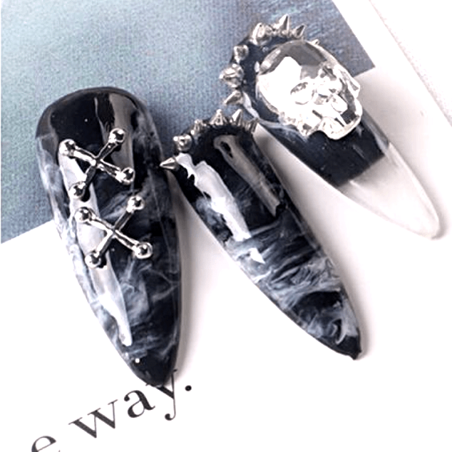 JNBS Nail Piercing Charm Gold Metal Ball (Bag of 30pcs)