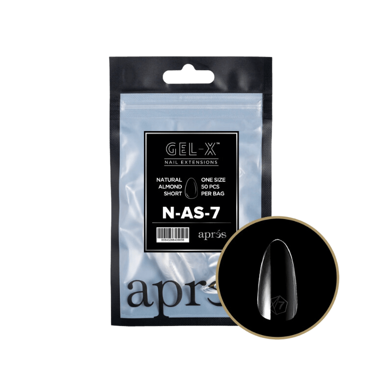 Apres Gel X™ Refill Bags (50pcs) Natural Almond Short Tips