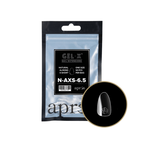 Apres Gel X™ Refill Bags (50pcs) Natural Almond Extra Short Tips