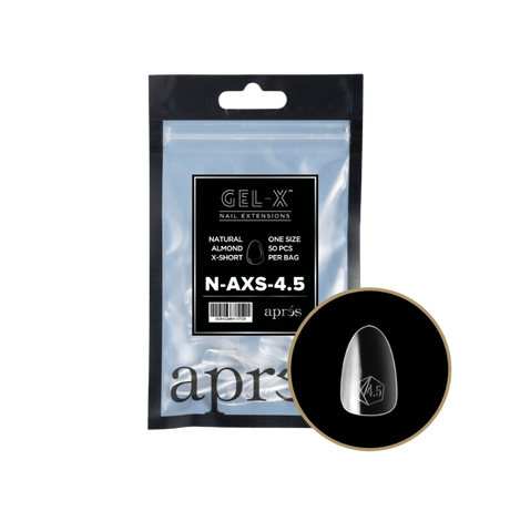 Apres Gel X™ Refill Bags (50pcs) Natural Almond Extra Short Tips