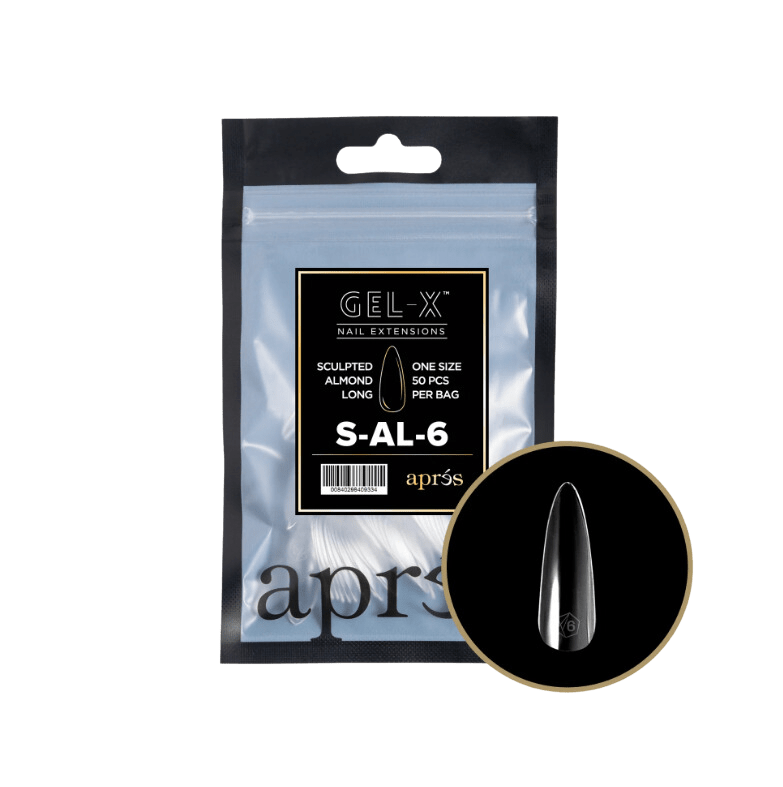 Apres Gel X™ Refill Bags (50pcs) Sculpted Almond Long Tips