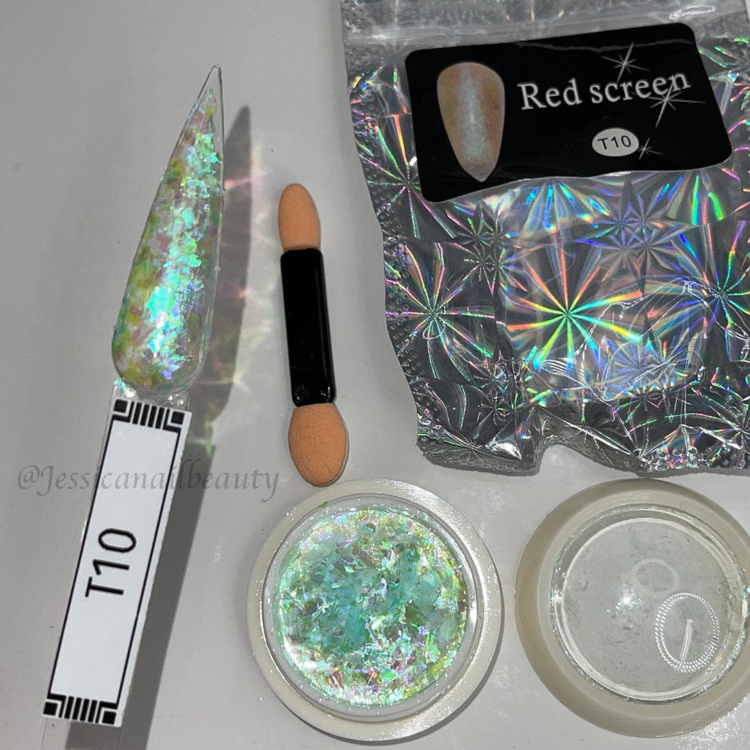 JNBS Nail Flakes Iridescent Aurora 3g T10