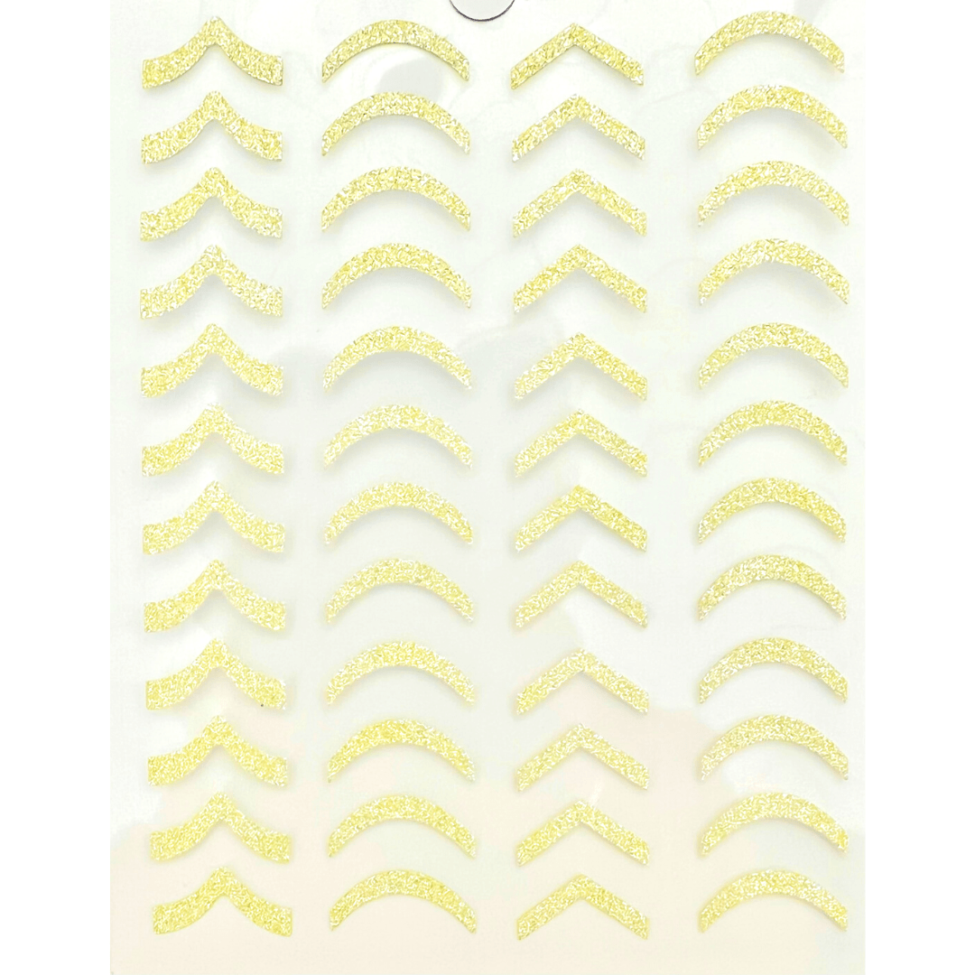 JNBS Nail Sticker 3D Shiny Gold Glitter Decoration