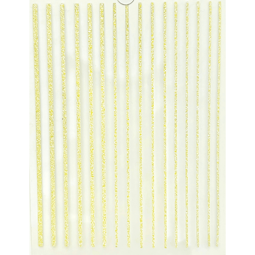 JNBS Nail Sticker 3D Shiny Gold Glitter Decoration