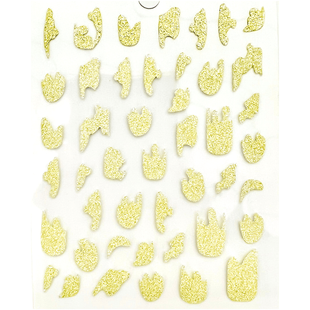 JNBS Nail Sticker 3D Shiny Gold Glitter Decoration