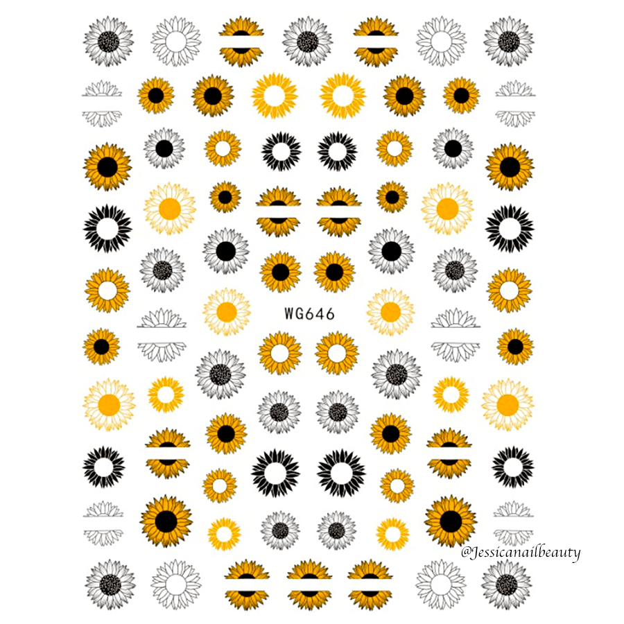 JNBS Nail Sticker Flowers Version 2