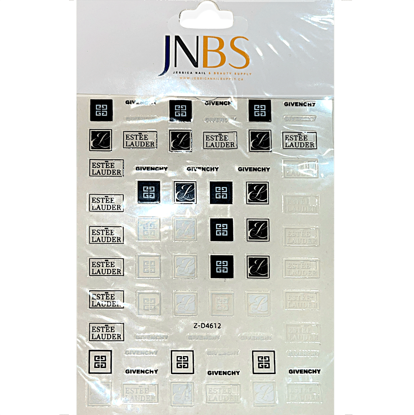 JNBS Designer Nail Sticker Transparent Clear (Choose your style 1)