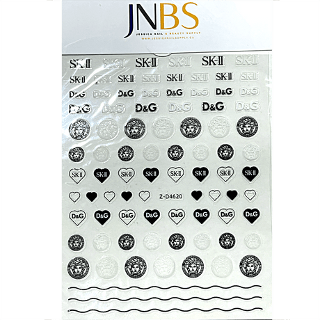 JNBS Designer Nail Sticker Transparent Clear (Choose your style 1)