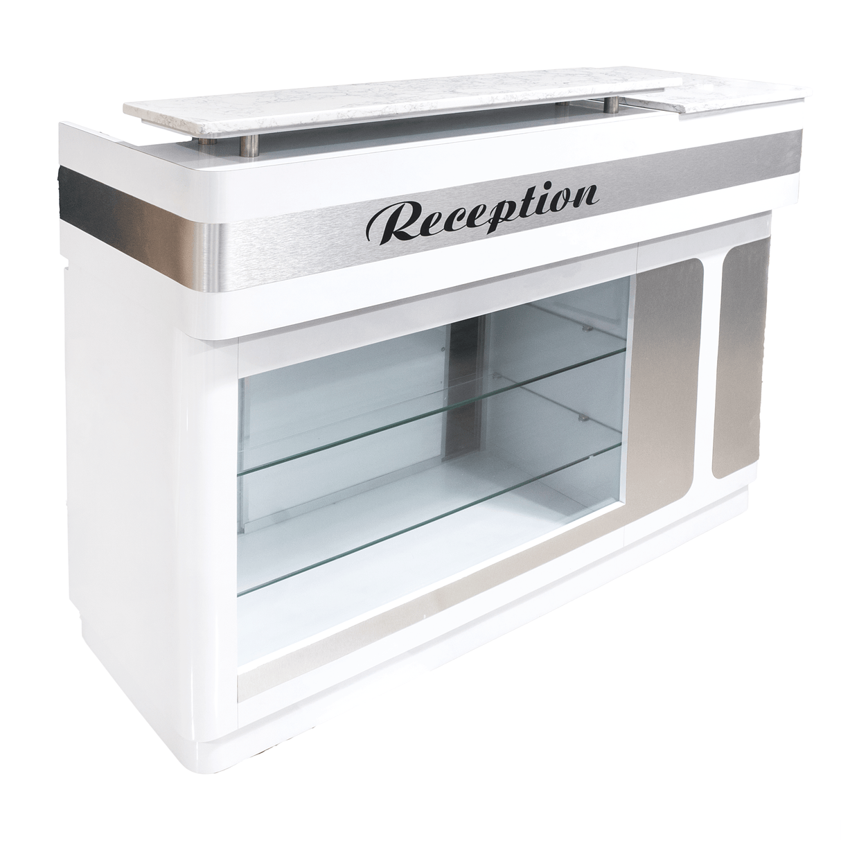 JNBS Nail Desk Reception Style 02 White (Please Call JNBS to Order)