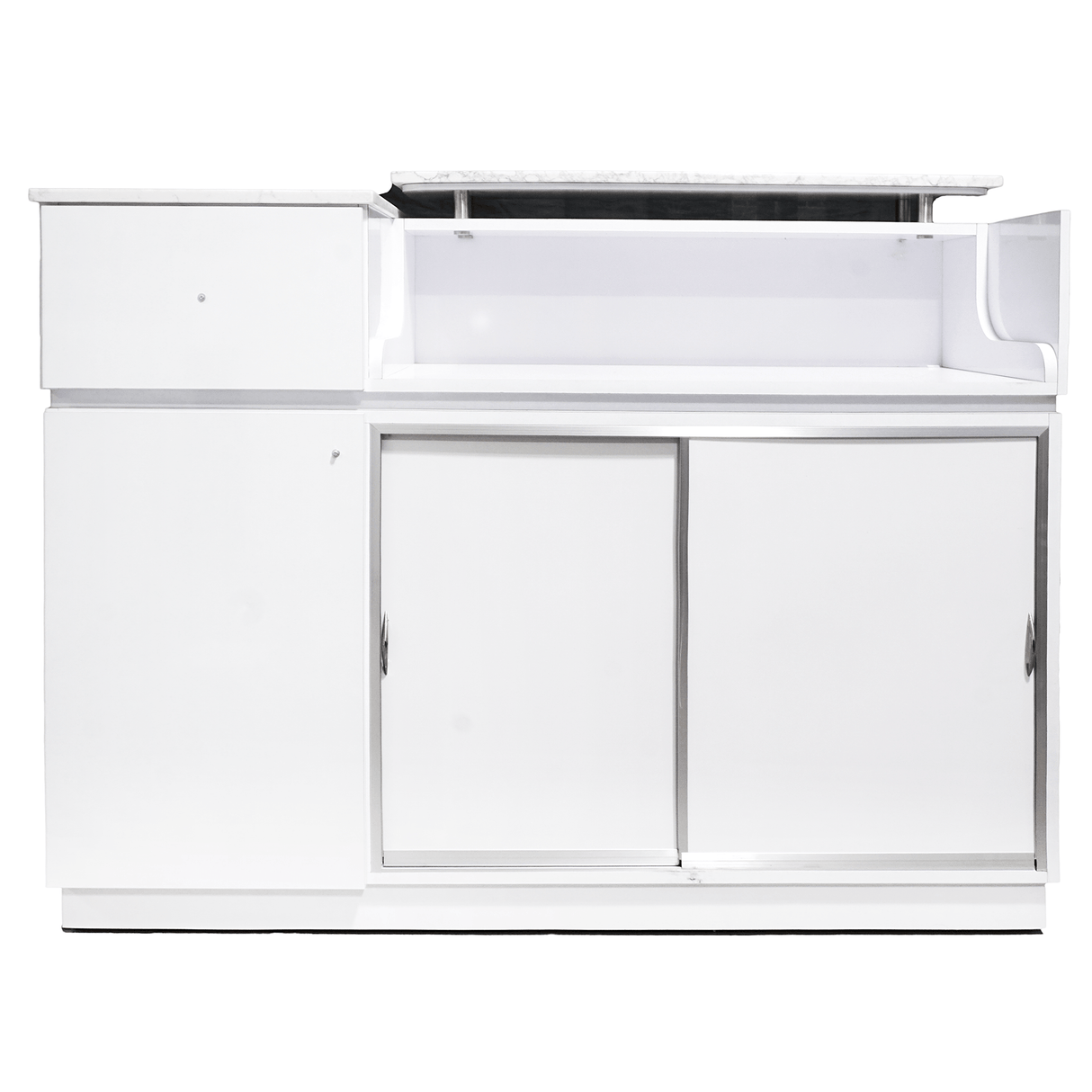 JNBS Nail Desk Reception Style 02 White (Please Call JNBS to Order)