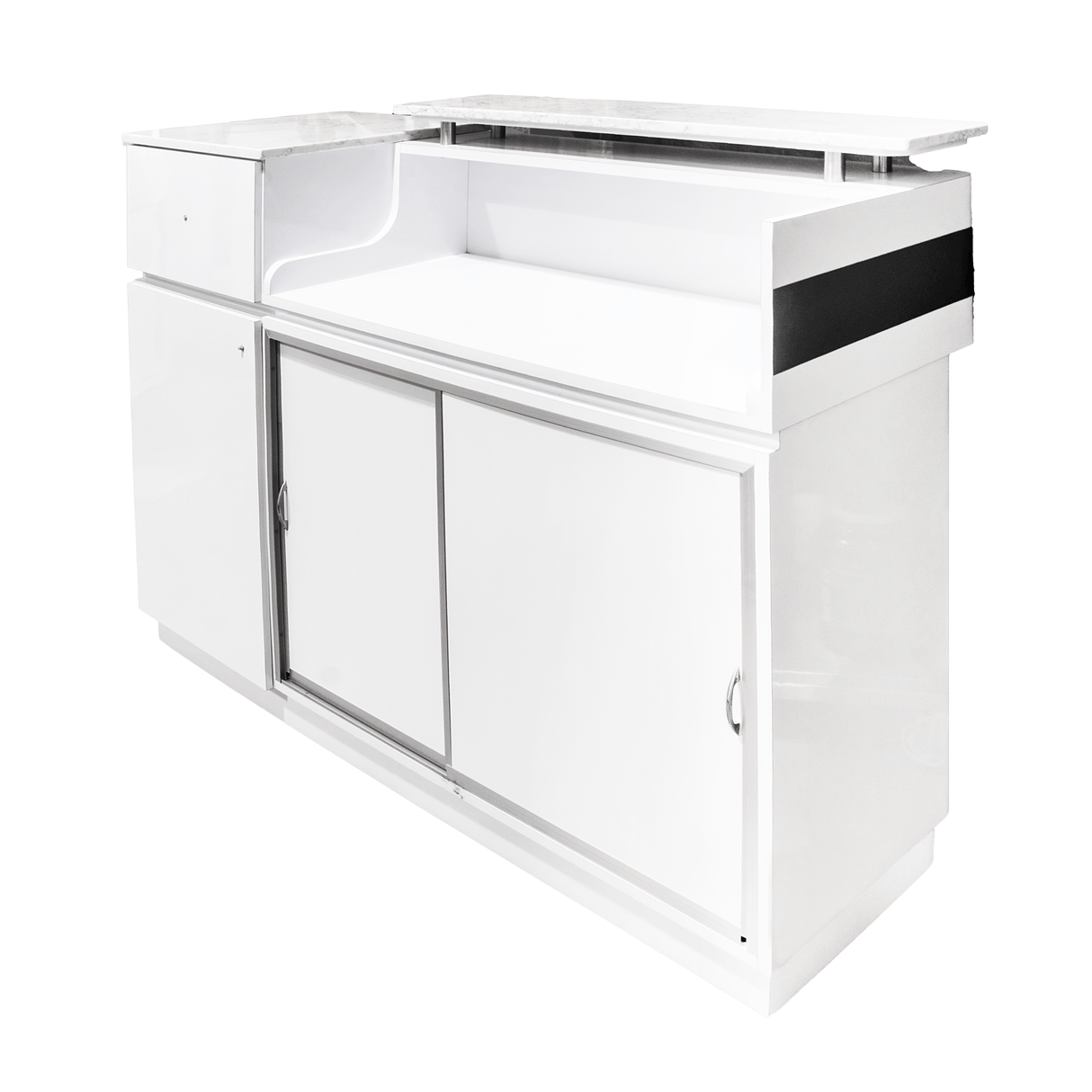 JNBS Nail Desk Reception Style 02 White (Please Call JNBS to Order)