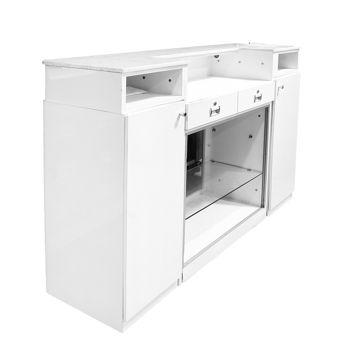 JNBS Nail Desk Reception Style 04 White (Please Call JNBS to Order)