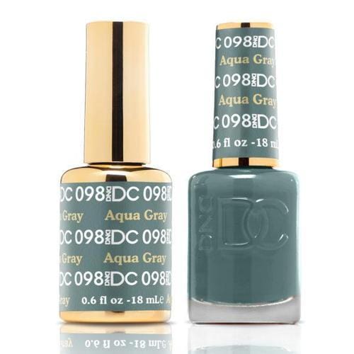 DND DC Duo Gel Matching Color - 098 AQUA GRAY - Jessica Nail & Beauty Supply - Canada Nail Beauty Supply - DND DC DUO