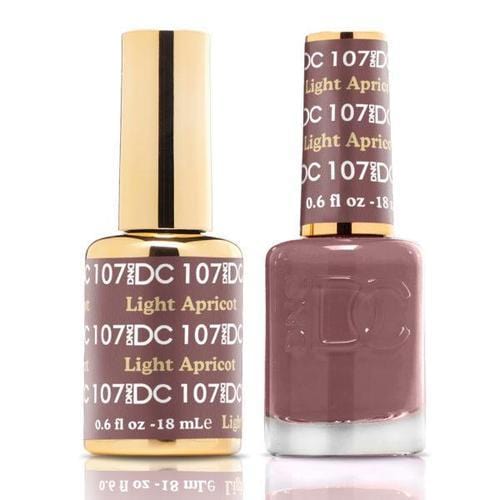 DND DC Duo Gel Matching Color - 107 LIGHT APRICOT - Jessica Nail & Beauty Supply - Canada Nail Beauty Supply - DND DC DUO