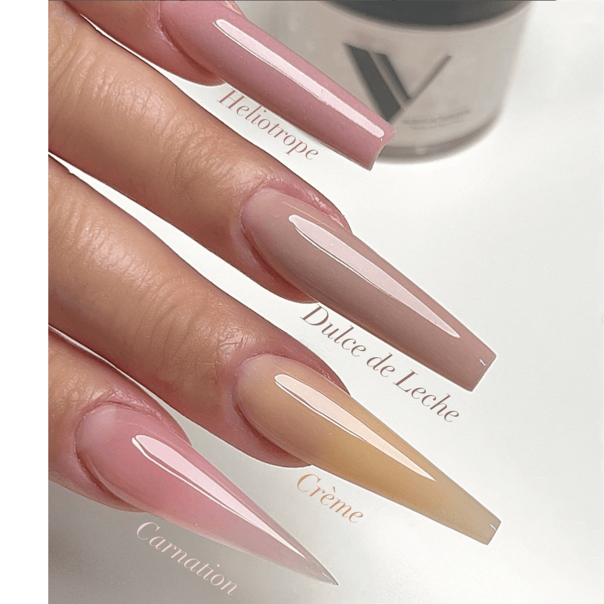 V Beauty Pure Acrylic Powder 1.5 oz Carnation