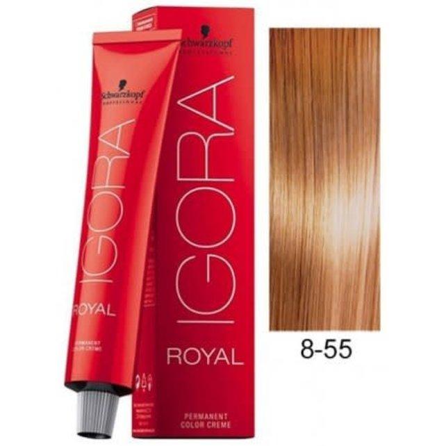 Schwarzkopf Permanent Color - Igora Royal #8-55 Light Blonde Gold Extra - Jessica Nail & Beauty Supply - Canada Nail Beauty Supply - hair colour