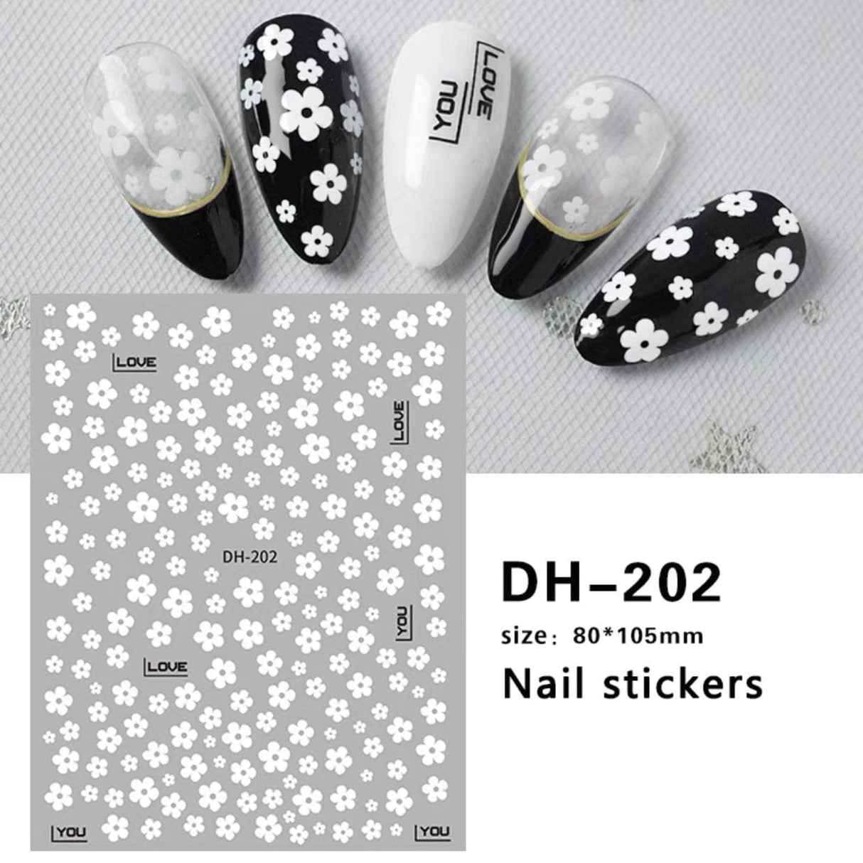 JNBS Nail Sticker Flowers Version 2