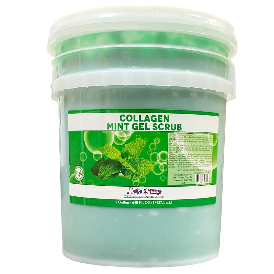 KDS Collagen Mint Gel Pedi Scrub (Bucket of 5 gallons) Jessica Nail