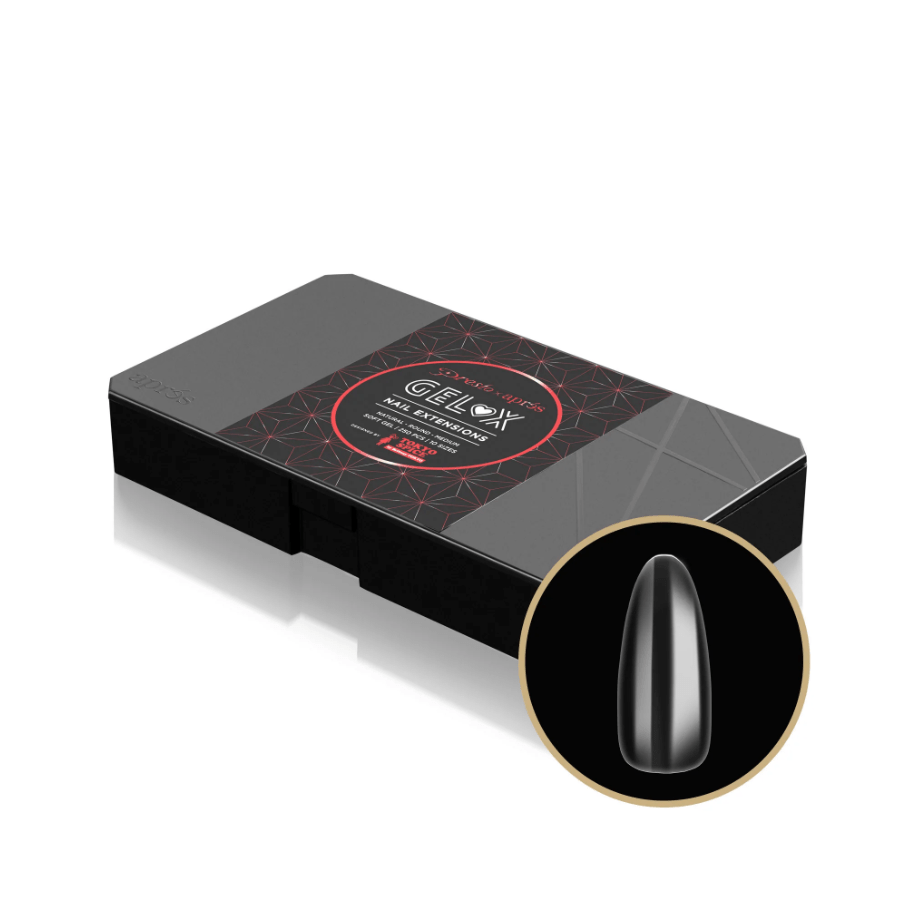 Apres Gel X™ Box of 250pcs Britney Tokyo Natural Round Medium Tips