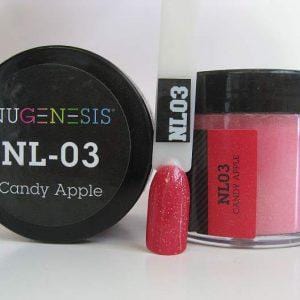 NUGENESIS - Nail Dipping Color Powder 43g NL 03 Candy Apple - Jessica Nail & Beauty Supply - Canada Nail Beauty Supply - NuGenesis POWDER