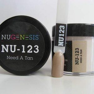 NUGENESIS - Nail Dipping Color Powder 43g NU 123 Need A Tan - Jessica Nail & Beauty Supply - Canada Nail Beauty Supply - NuGenesis POWDER