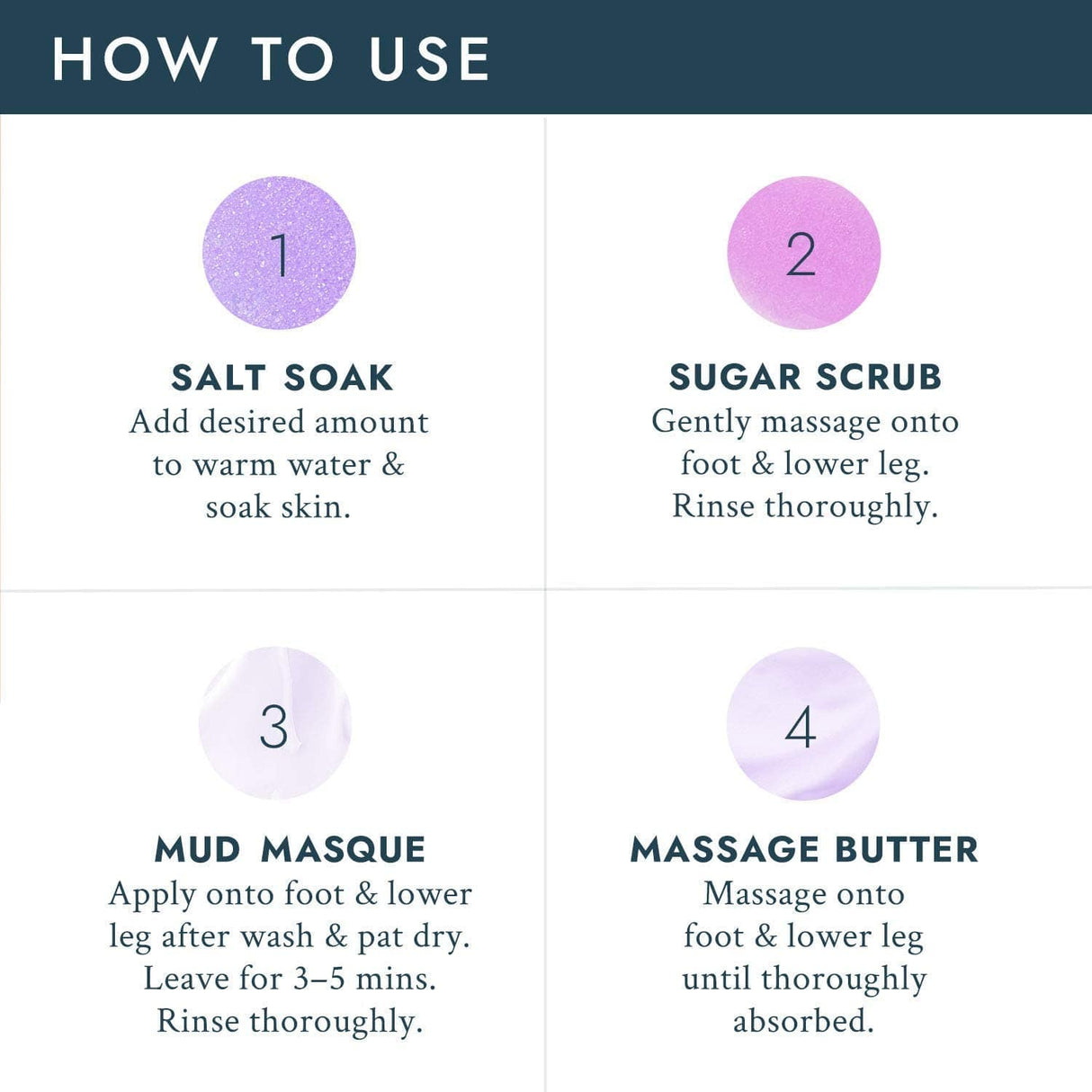 VOESH Pedi In A Box Deluxe 4 Step Lavender Relief