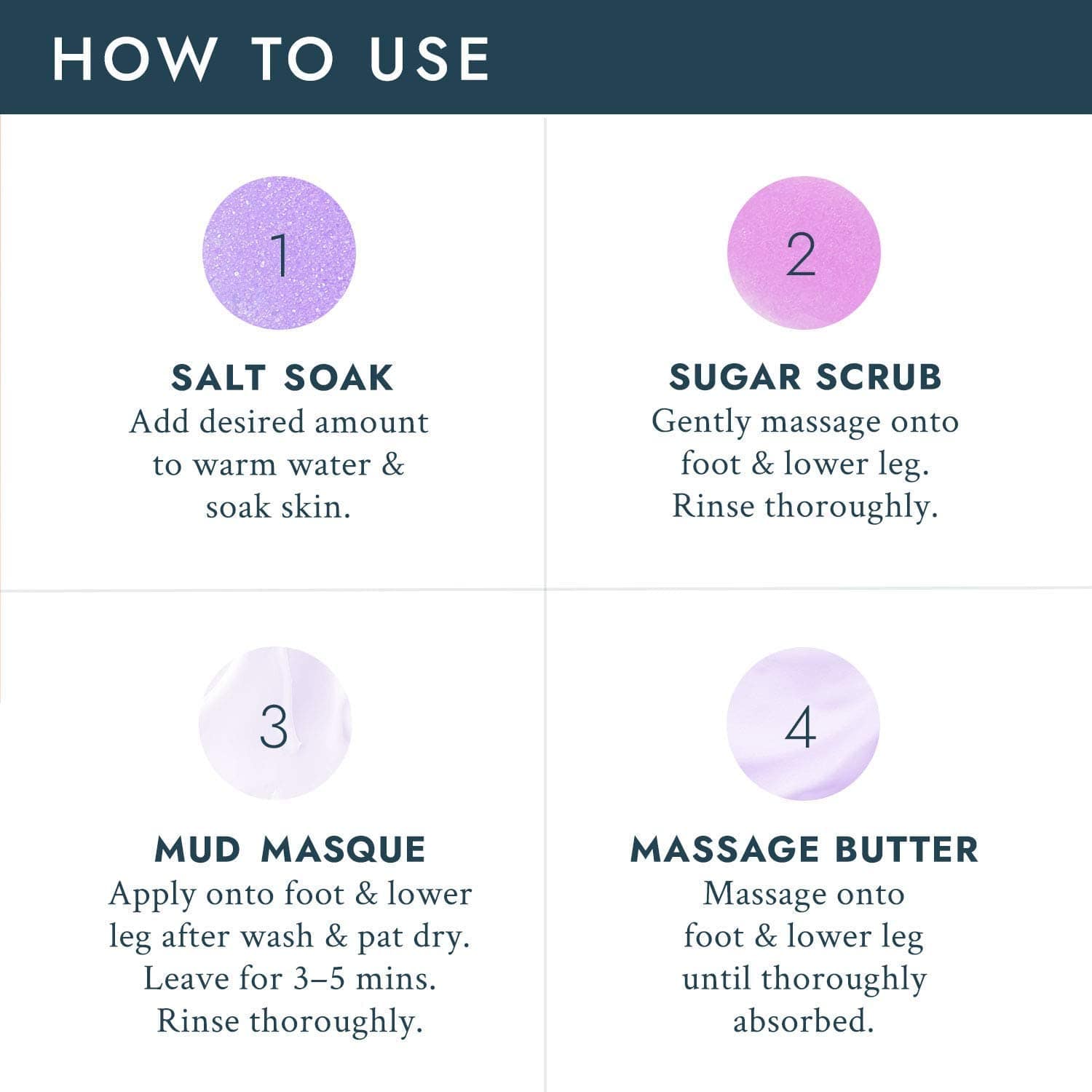 VOESH Pedi In A Box Deluxe 4 Step Lavender Relief