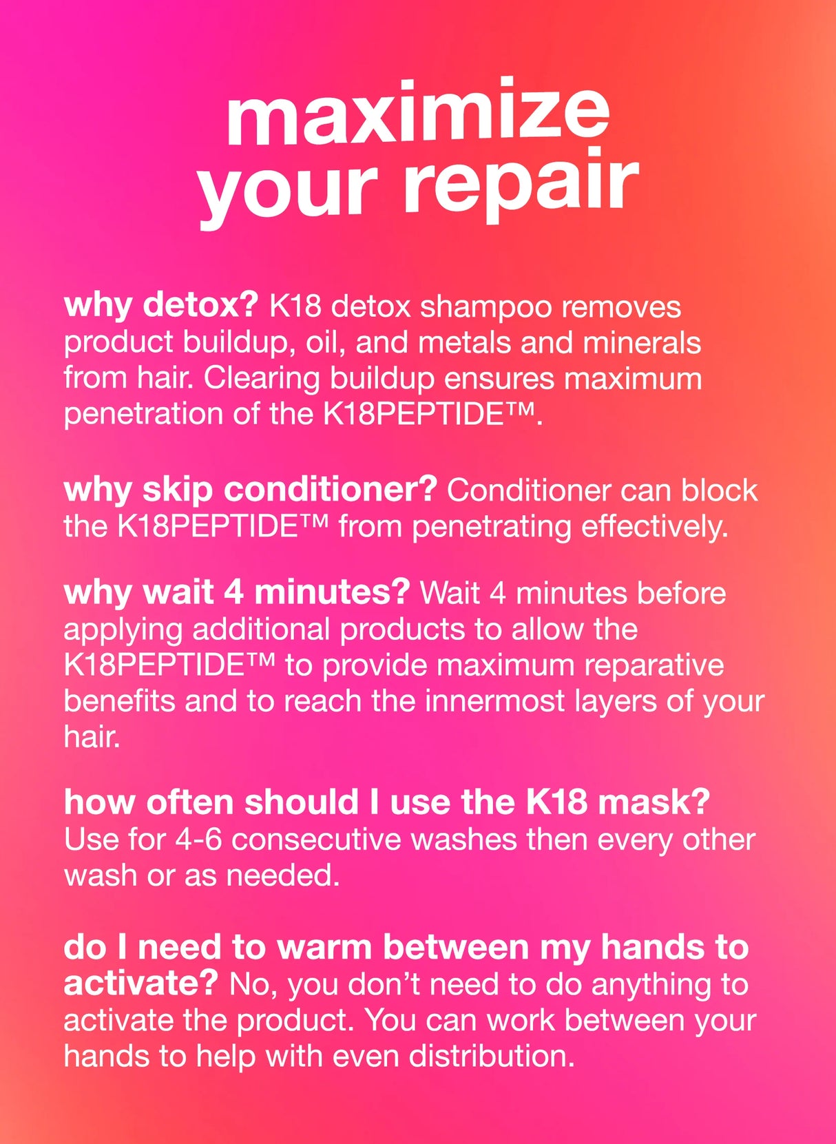 K18 Biomimetic Hairscience Professional Leave-In Molecular Repair Mask 1.7 fl. oz