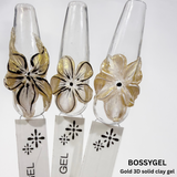 Bossy 3D Solid Clay Gel | Non-Sticky Moldable Nail Art Gel