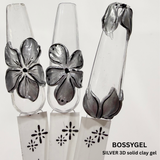 Bossy 3D Solid Clay Gel | Non-Sticky Moldable Nail Art Gel