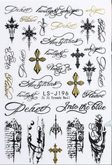 Joyful Nail Gothic Style Dark "Sweet Cool" Nail Art Stickers LS-J196