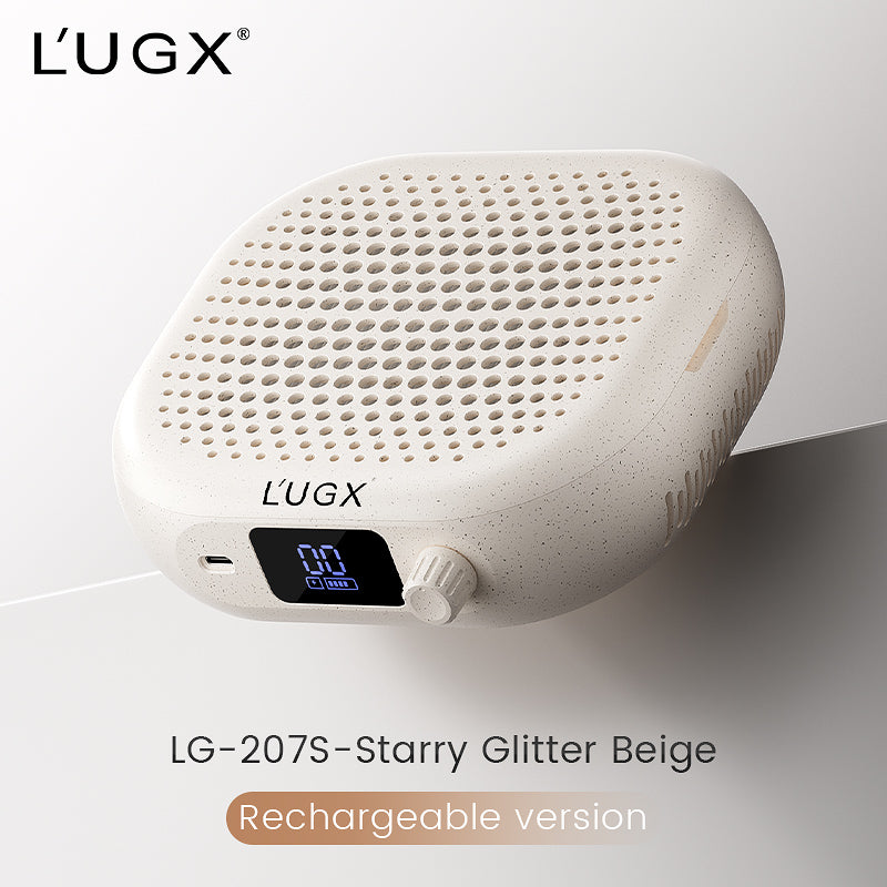 L'UGX LG207S Compact Rechargeable Nail Dust Collector | 6000 RPM