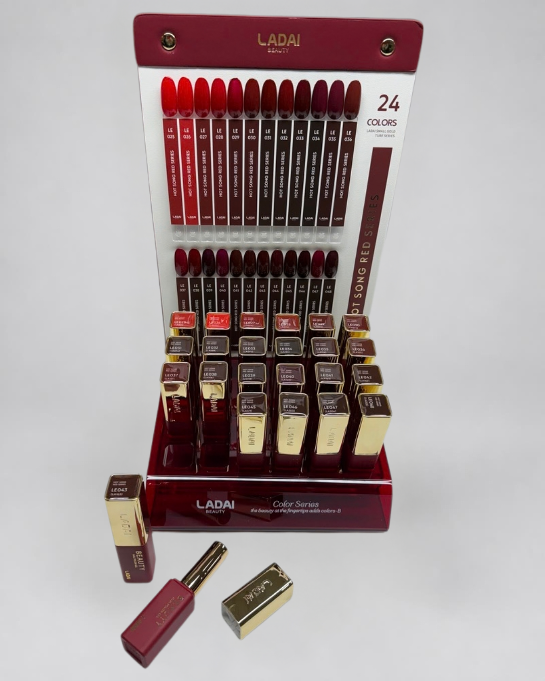 Ladai Beauty - "Hot Song Red Series" Gel Polish Set (24 Colors + Display)