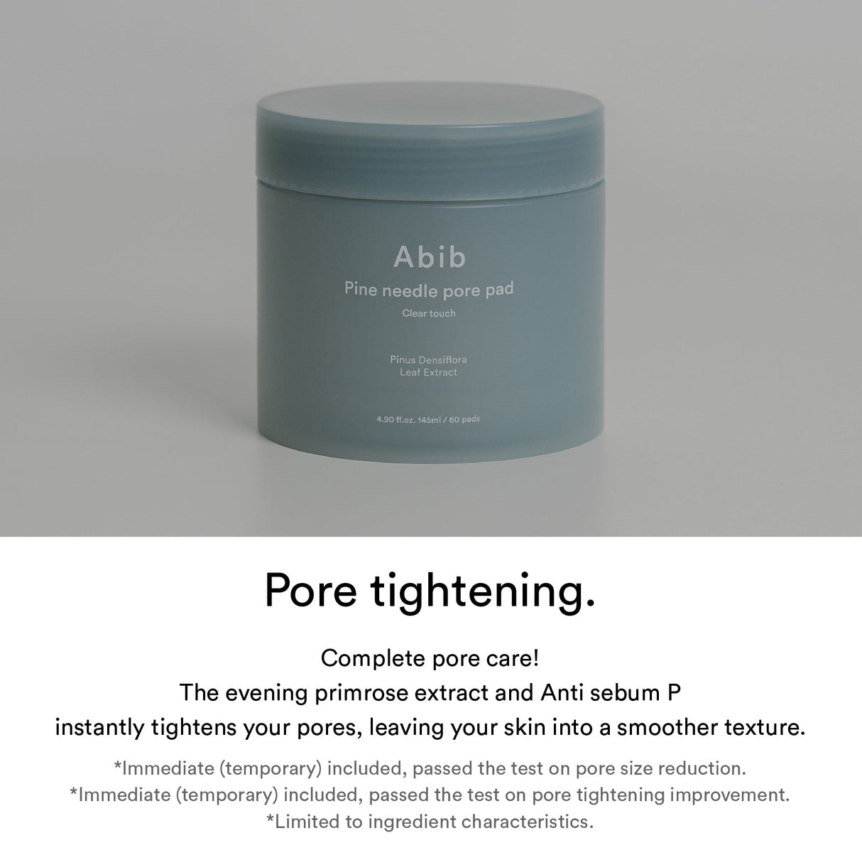 Abib Pine Needle Pore Pad Clear Touch (60EA) 145ml