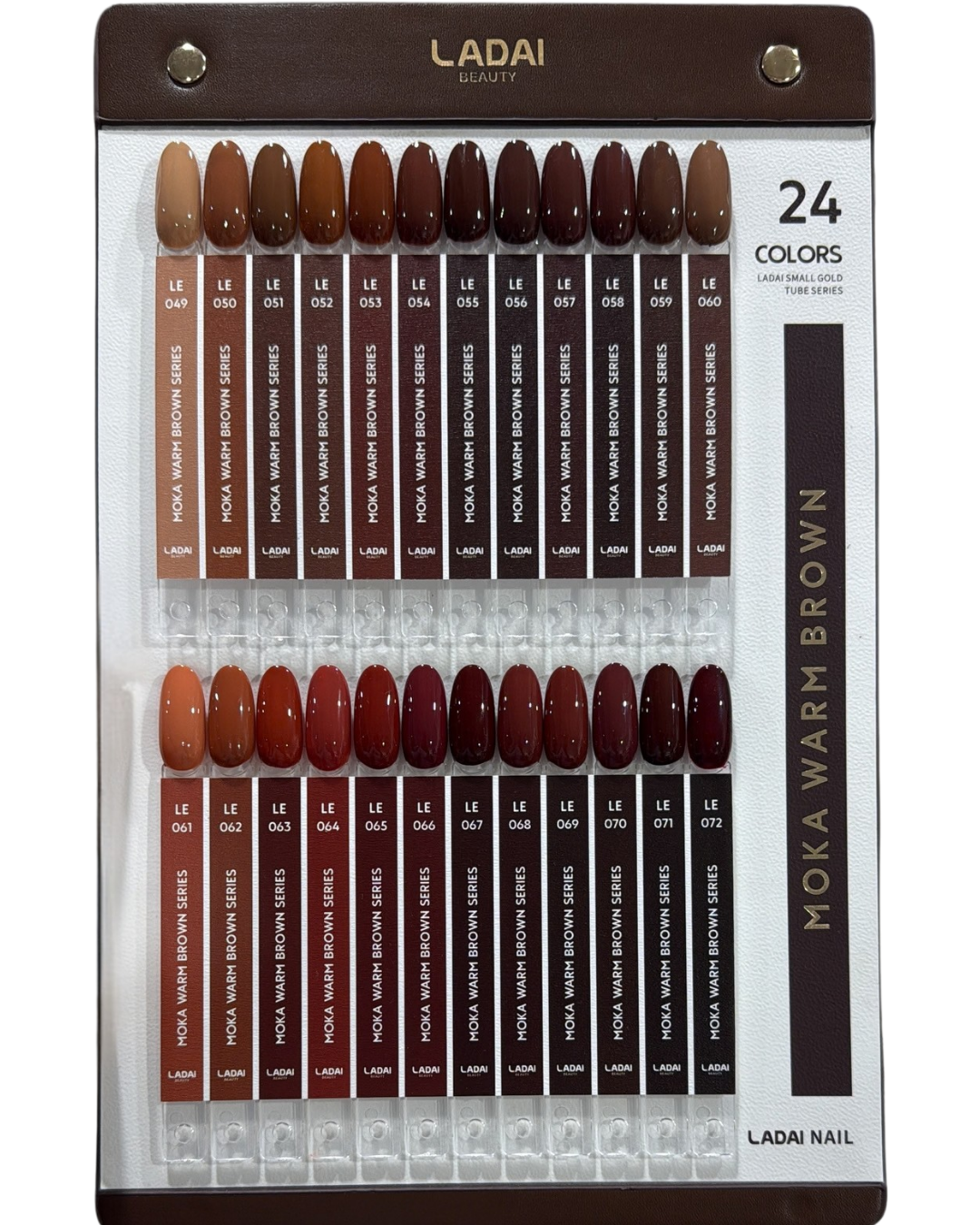 Ladai Beauty - "Moka Warm Brown Series" Gel Polish Set (24 Colors + Display)