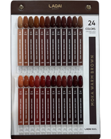 Ladai Beauty - "Moka Warm Brown Series" Gel Polish Set (24 Colors + Display)
