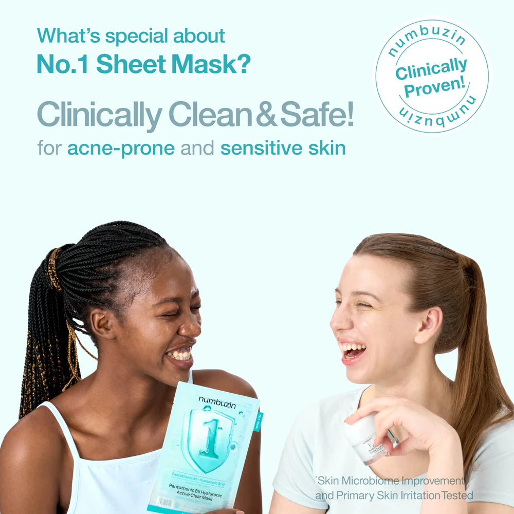 NUMBUZIN No.1 Pantothenic B5 Hyaluronic Active Clear Mask 26mL