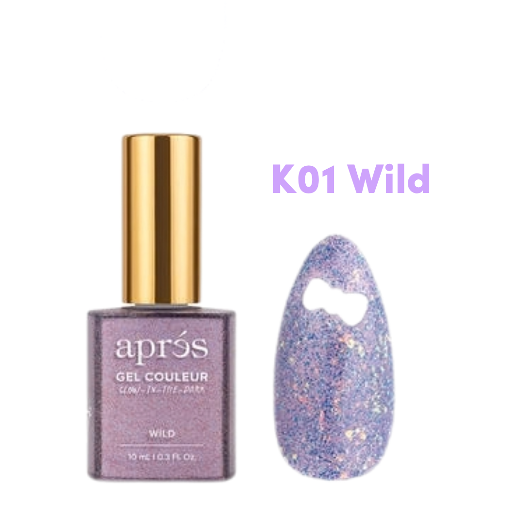 Apres Gel Couleur Kuromi™ Naughty and Nice Flash Glitter Gel Couleur (10ml?