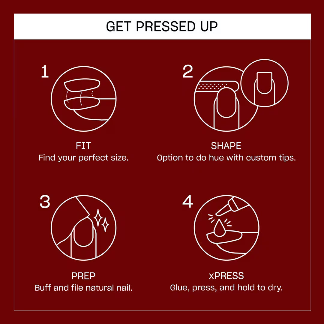 OPI xPRESS/ON Press On Nails Undercover Waitress